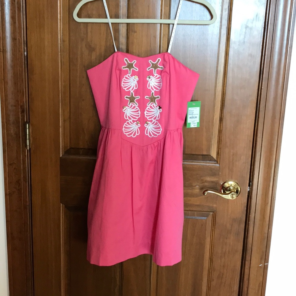 Pink strapless Lilly dress